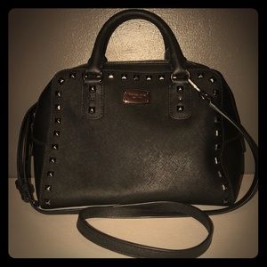 Michael Kors black studded crossbody